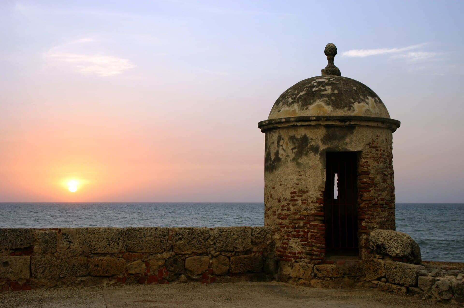 Cartagena travel planning photo showing Sunset in Cartagena, Colombia