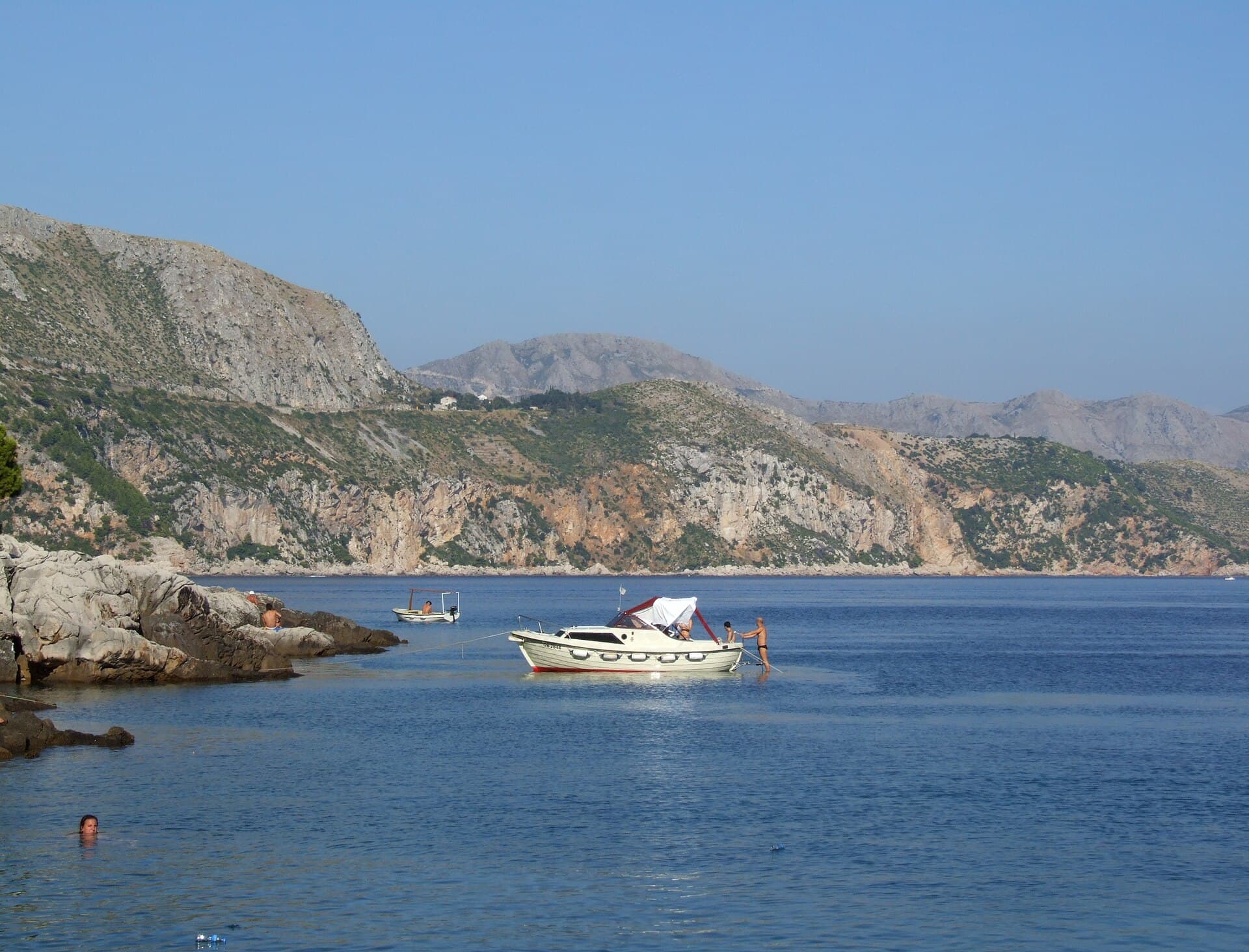 Boats approaching Lokrum Island near Dubrovnik, one of the easiest half-day escapes from the city